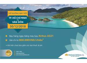 Vietnam Airlines KHAI TRƯƠNG ĐƯỜNG BAY MỚI QUẢNG NINH – TP.HỒ CHÍ MINH